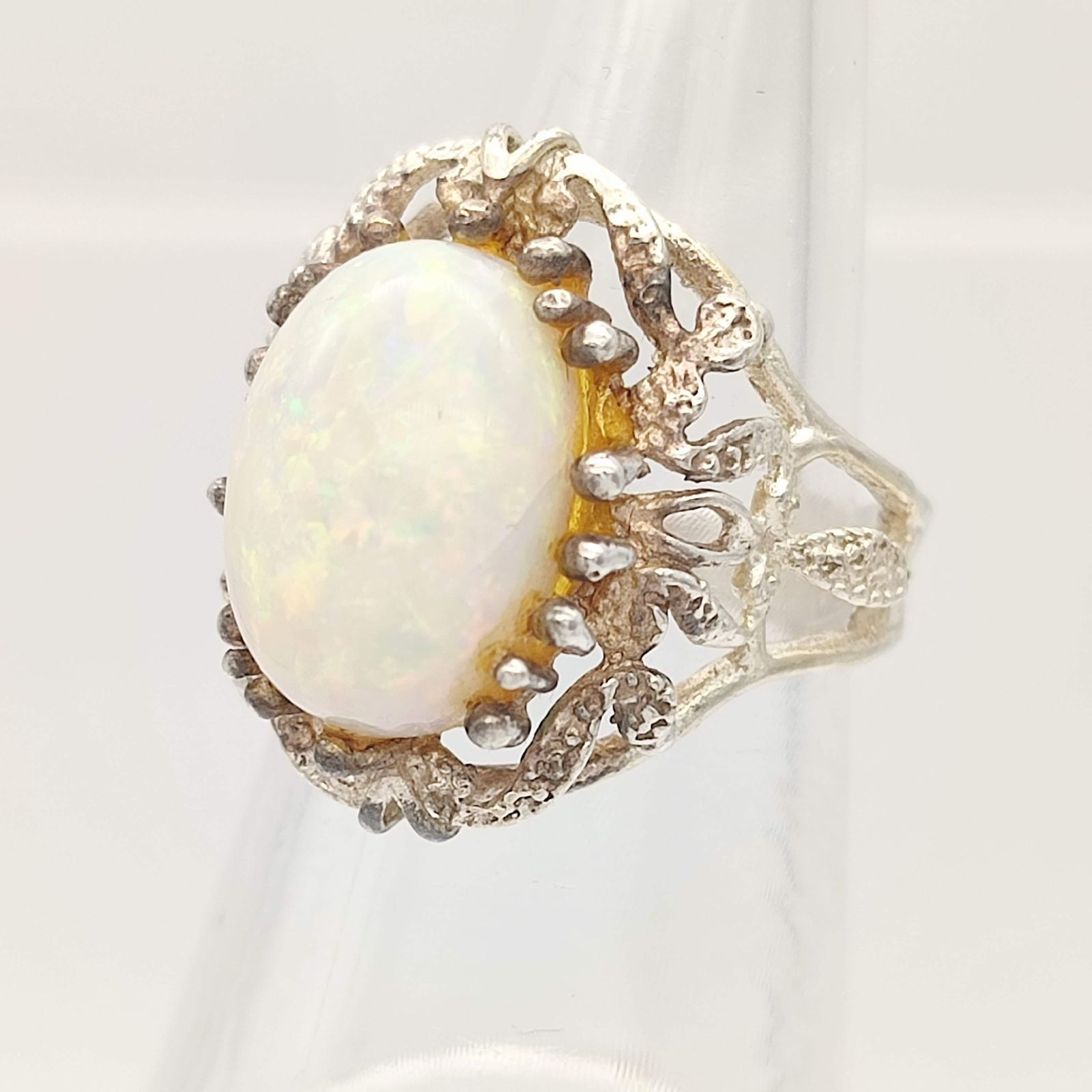 美品】オパールリング STERLINGSILVER シルバー925 12号 - メルカリ