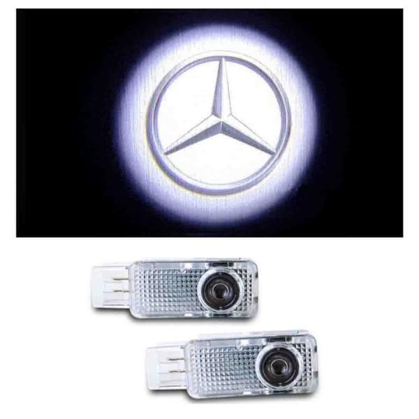 Mercedes Benzロゴ カーテシランプ LED 純正交換タイプ W203 W208 W209 R171 R172 C199 プロジェクタードア  ライト メルセデス ベンツ A387 - メルカリ