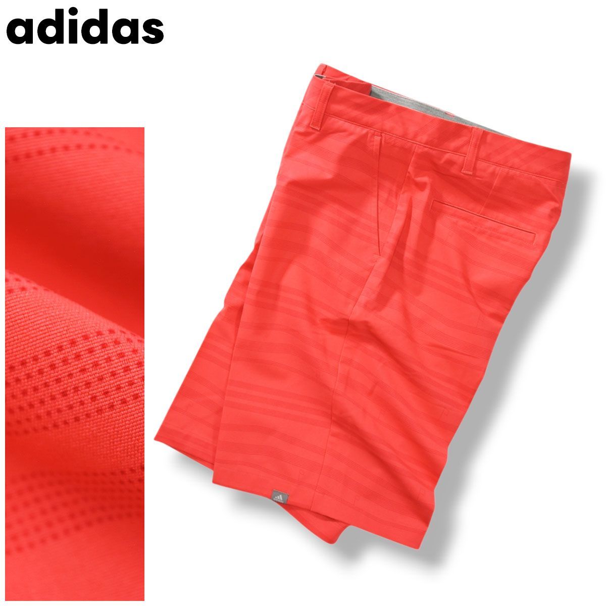 派手 アディダス adidas ストレッチ ドットプリント柄 ショート ハーフ パンツ ゴルフ ウィンド ボトムス O ピンク メンズ