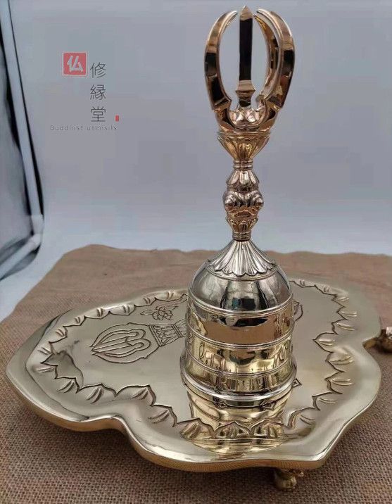 修縁堂】法器 空海大師飛行セット金剛鈴 金剛盤 独鈷杵 三鈷杵 五鈷金 
