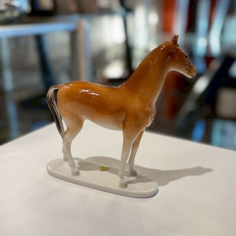 ROYAL DUX BOHEMIA 馬 オブジェ 高さ20cm 置物 陶器 チェコスロバキア