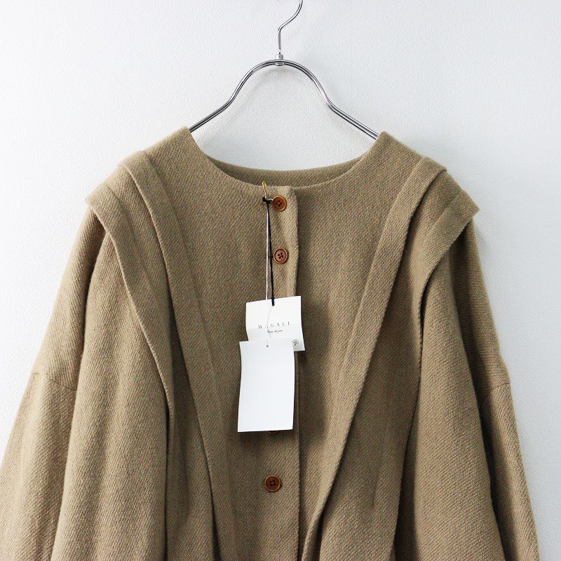 美品 タグ付き 定価55000円 マガリ MAGALI aranciato別注 メランジ 