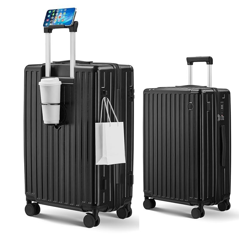 無印良品 ストッパー付き ハードキャリーケース 中型（60L） レッド