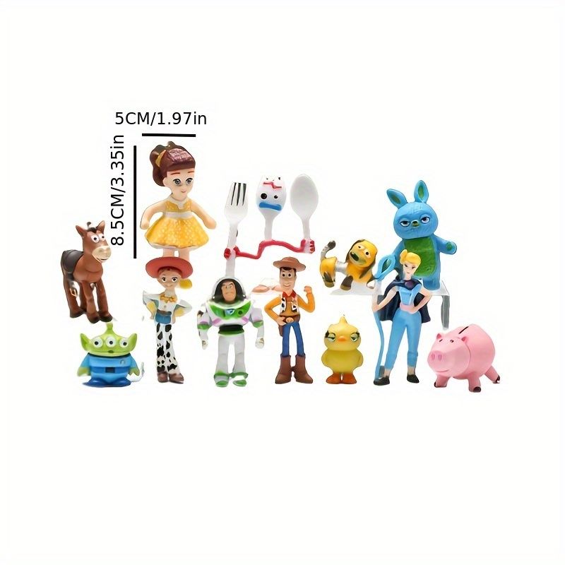 12個のトイストーリーインスパイアされたPVCアクション