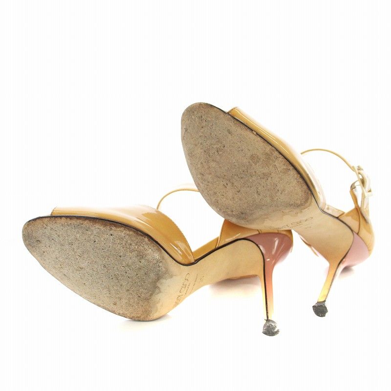 ✨JIMMY CHOO ジミーチュウ　オープントゥ エナメルストラップパンプス ✨JIMMY CHOO ジミーチュウ オープントゥ エナメルストラップ