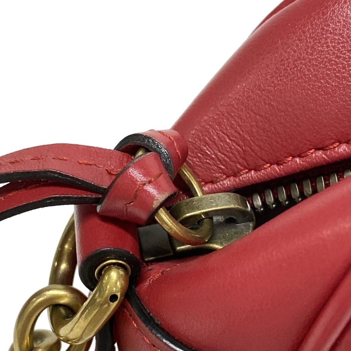 GUCCI グッチ ショルダーバッグ GGマーモント キルティング スモール ショルダーバッグ 447632 レッド チェーンショルダー レザー DECORATOM_COM_BR