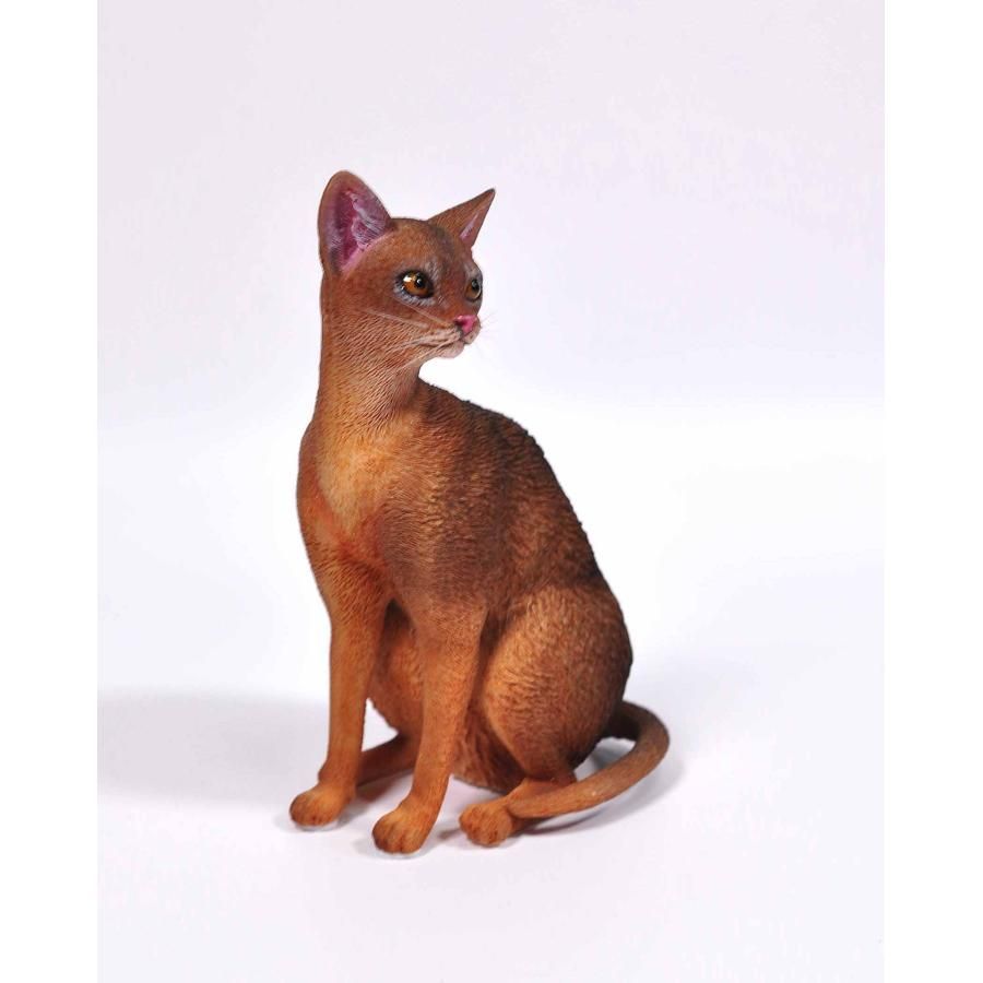 1/6サイズ お座りするレッド アビシニアン猫 リアルネコ 1/6サイズ お座りするレッド アビシニアン猫 リアルネコ