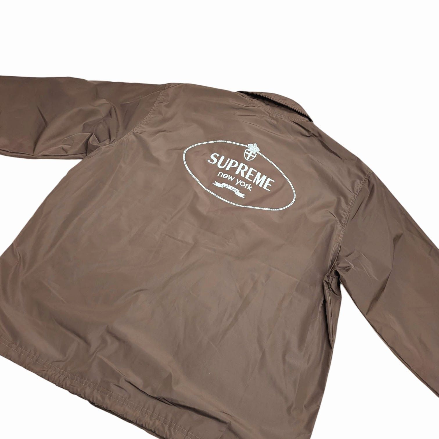 24FW SUPREME Supreme シュプリーム Crest Coaches Jacket BROWN