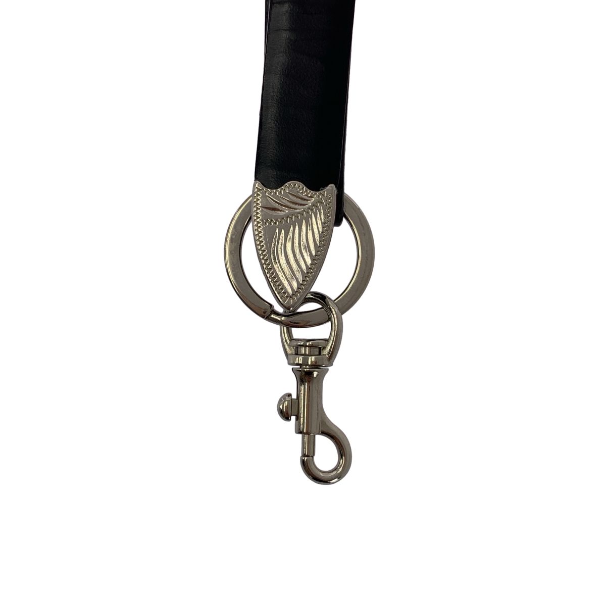 TOGA トーガ Phone handle strap レザー フォンストラップ ブラック