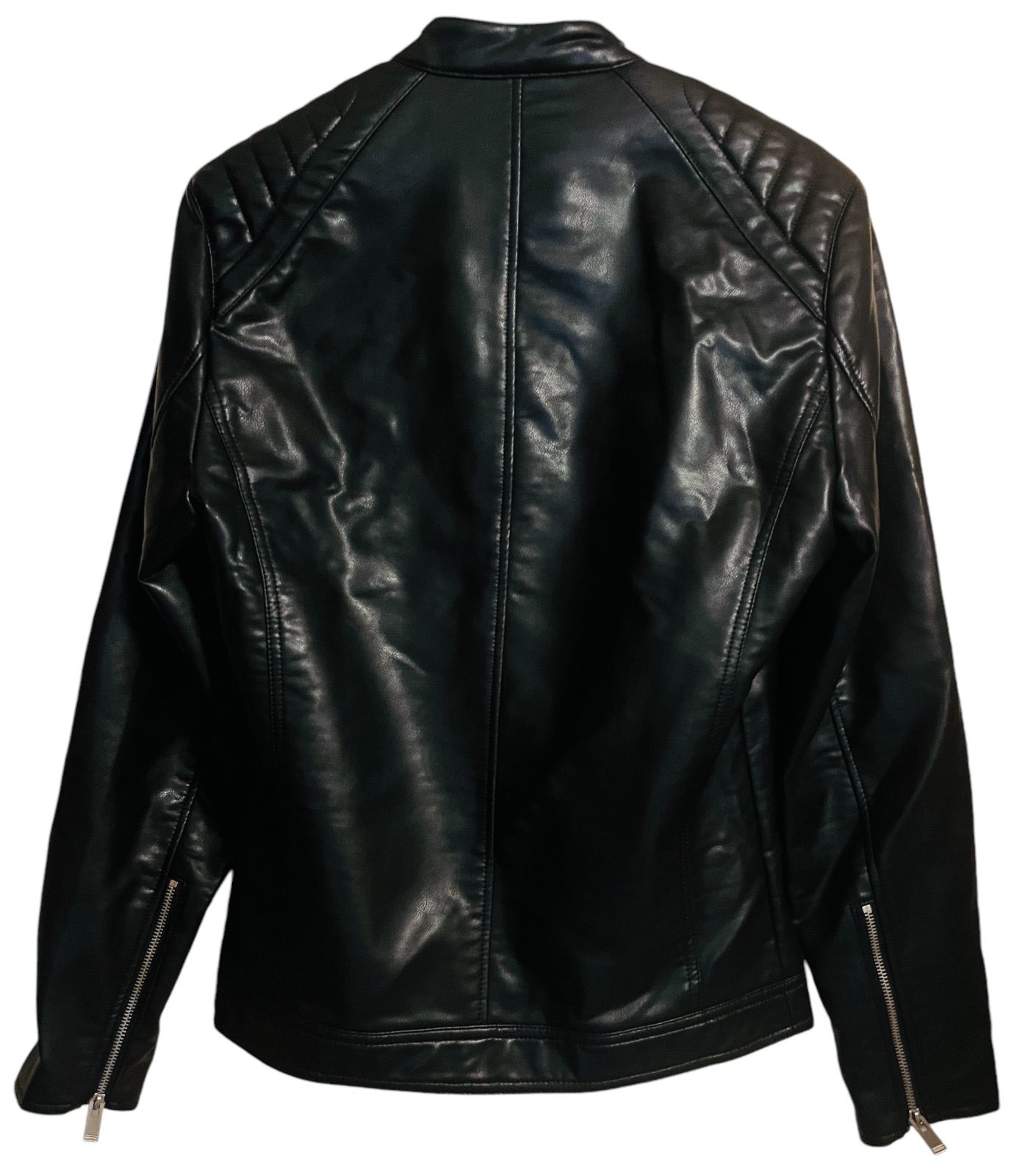ZARA★シングルライダース ラムレザージャケット ZARA Ram Leather Single Riders Jacket ラムレザー ジャケット