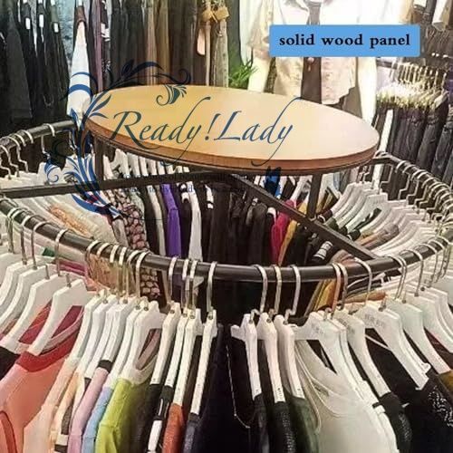 ハンガーラック 回転式 生地ロール収納ラック ブティック用回転式頑丈ラウンド洋服 フロアスタンド円形衣類スタンド 小売ディスプレイコスチュームコートまたは 80cm MARWIL-DEMENAGEMENTS_CH