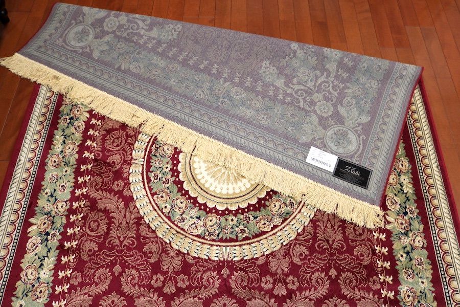 ペルシャ柄絨毯 160×230 新品未使用 ラグ カーペット レッド 訳あり 