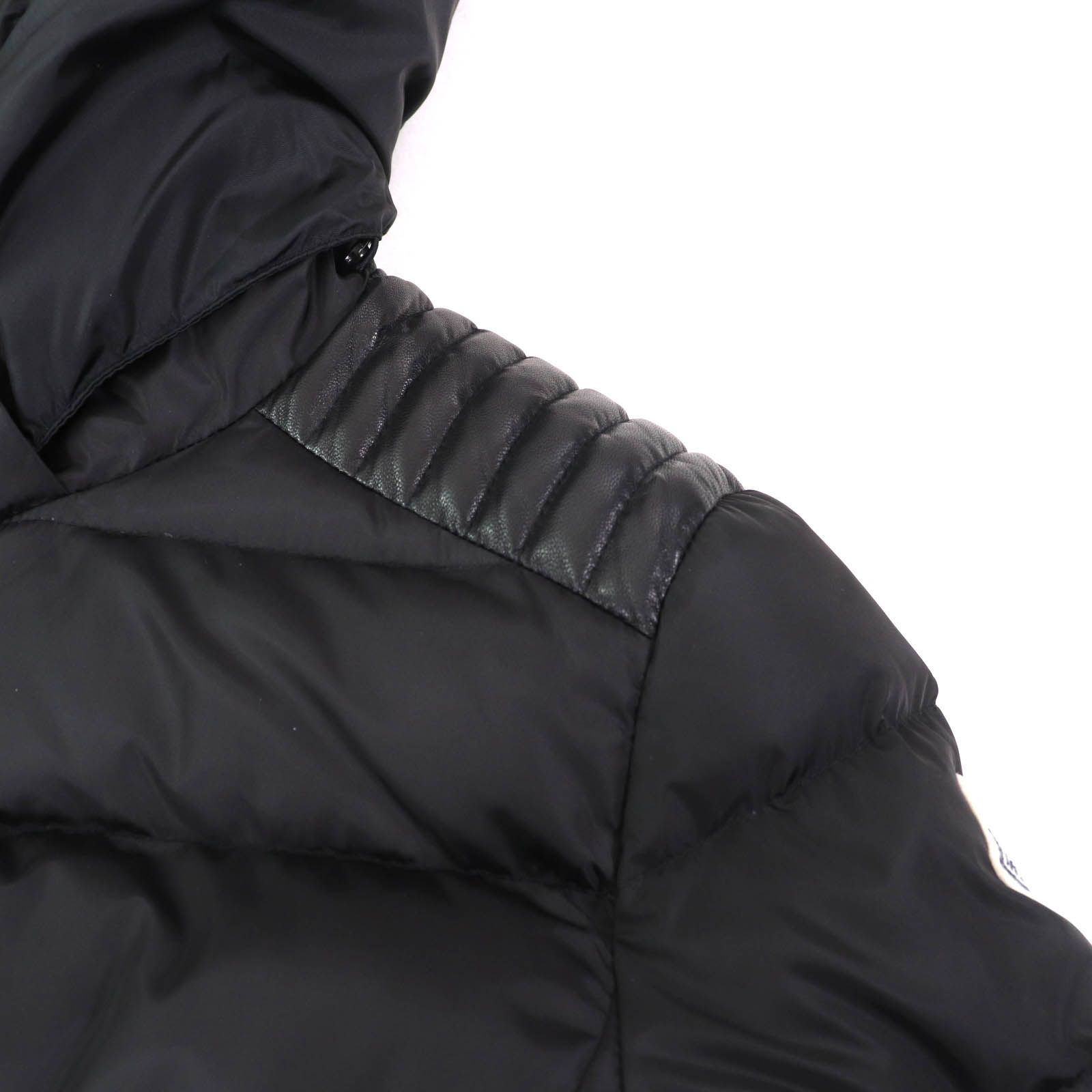 美品☆MONCLER モンクレール OROPHIN ロゴワッペン付 ラムレザー