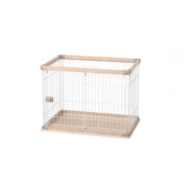 アイリスオーヤマ ウッディサークル ライトナチュラル PWSR-960V 木目調 ペット ケージ 小型犬 中型犬