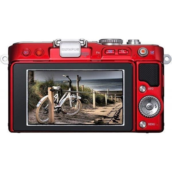 ☆スマホ転送♪レッドボディミラーレス♪オリンパス E-PL3☆ ❤️お洒落な