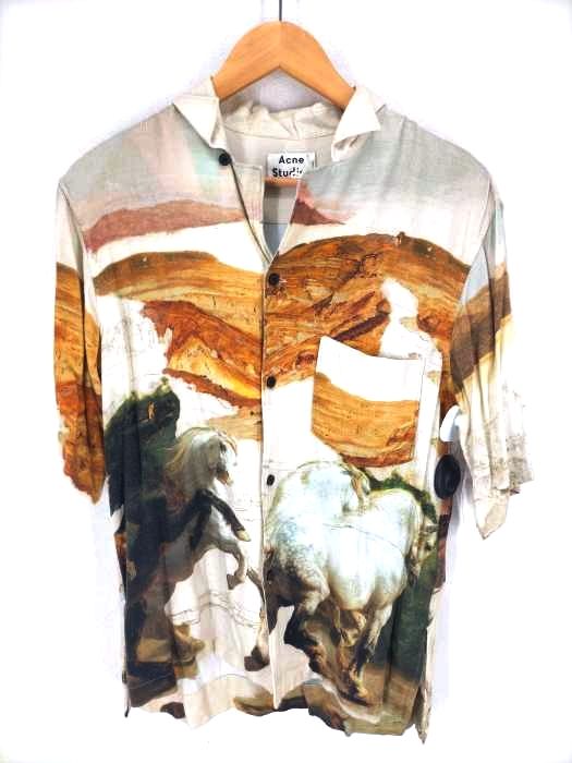 アクネストゥディオズ ACNE STUDIOS Horse Print Short Sleeve Shirt