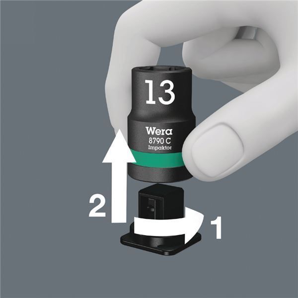 WERA ヴェラ 差込角1|2SQ 9個組 HEX インパクトソケット セット ホルダー付き 004580 工具 ツール DIY 作業工具 道具 HRDEVELOPMENT_JP