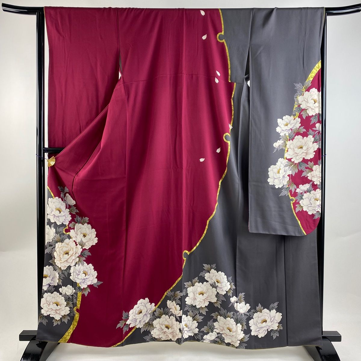振袖 身丈162cm 京友禅 春秋花尽くし 金彩 金刺繍 花菱 四君子 振袖 身丈162cm 京友禅 春秋花尽くし 金彩 金刺繍 花菱 四君子