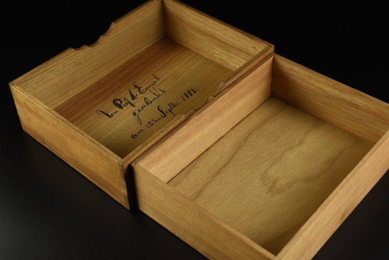 蔵A3846b 寄木細工 文箱 伝統工芸 作家物