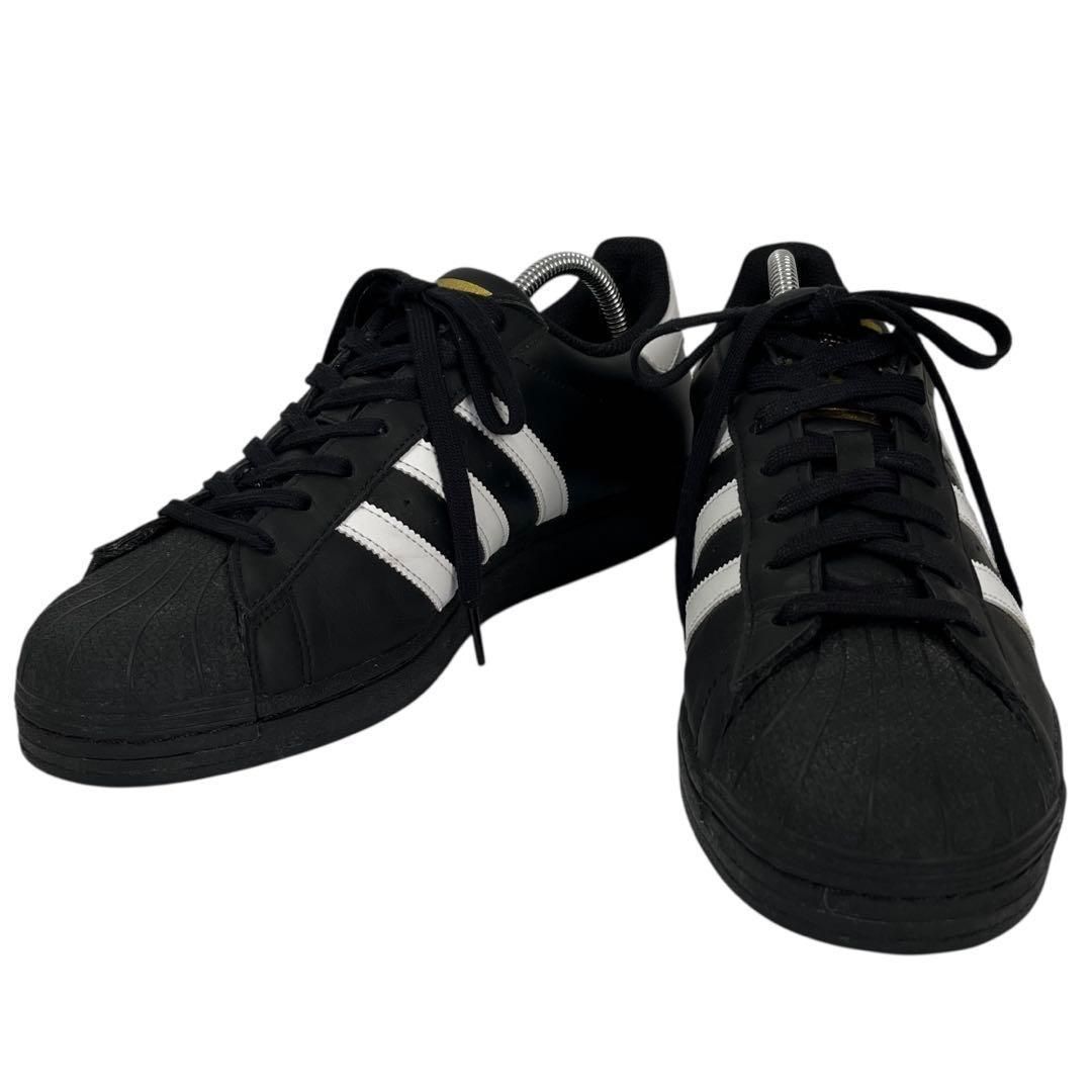 ★3769 adidas スニーカー スーパースター コアブラック/ゴールド28 3769_2 adidas スーパースター コアブラック ゴールド 28 - メルカリ