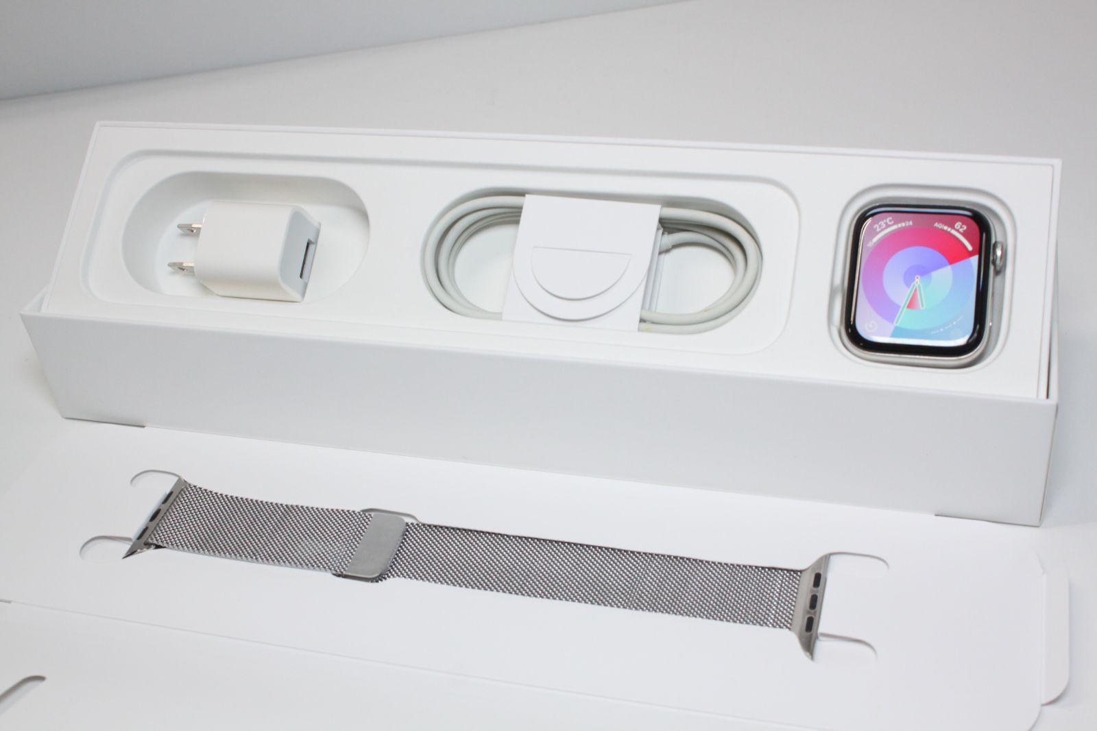 Apple Watch Series 4/GPS+セルラー/ステンレス/44mm/A2008〈MTX12J/A  