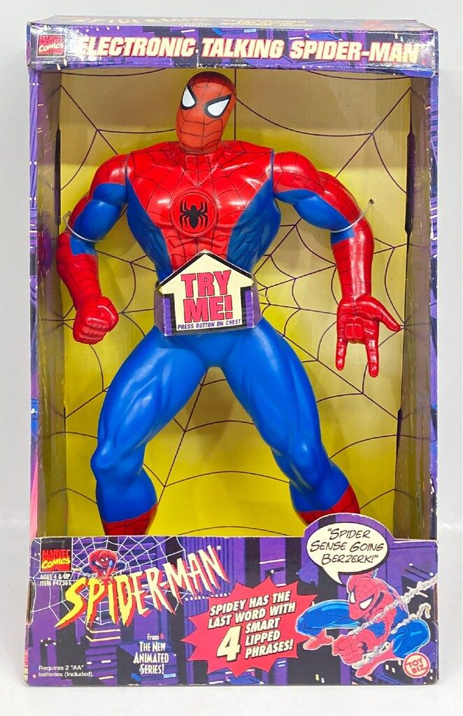 Electronic Spider-Man Talking Toy Biz Marvel 0 Comics 1 Vintage 2
