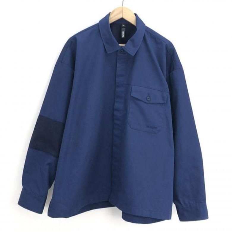 【中古】SILAS WORK SHIRT XL 110223014004 ネイビー サイラス[10]