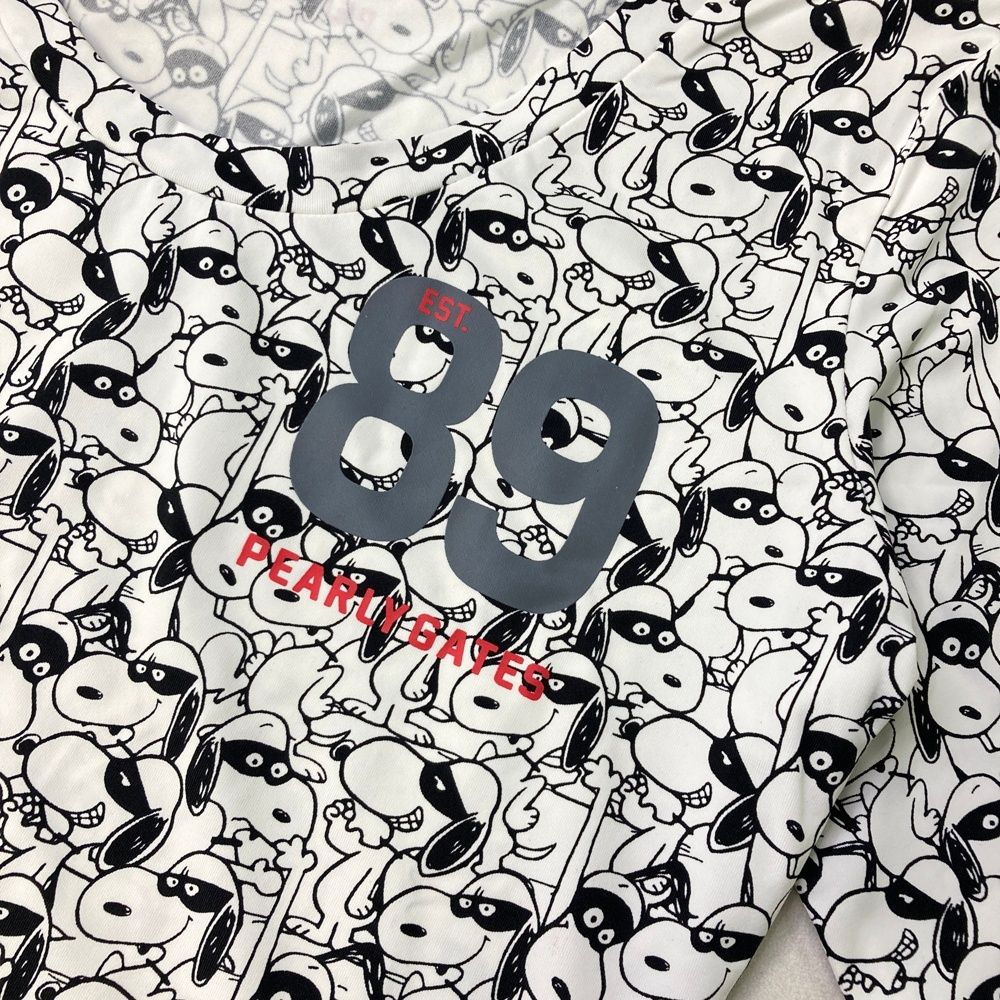 サイズ：0 PEARLY GATES パーリーゲイツ ×PEANUTS 長袖インナーTシャツ 