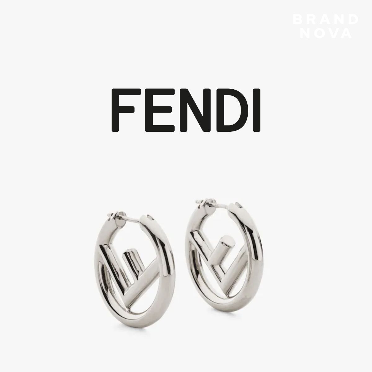 FENDI フェンディ ピアス シルバー 箱有り - メルカリ