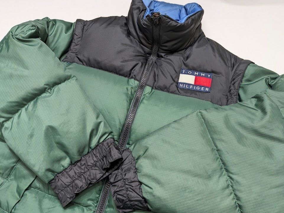 TOMMY HILFIGER ダウンジャケット ベスト 脱着 2WAY 90s 旧タグ  