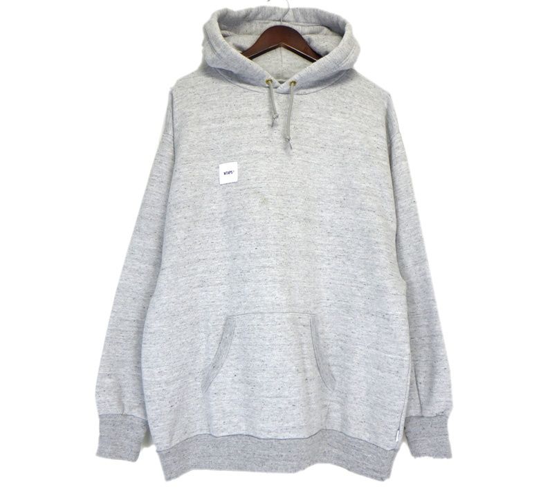 ダブルタップス WTAPS HOODED SWEATSHIRT 201ATDT CSM21 フロント パッチ 刺繍 フーディ パーカー w24554