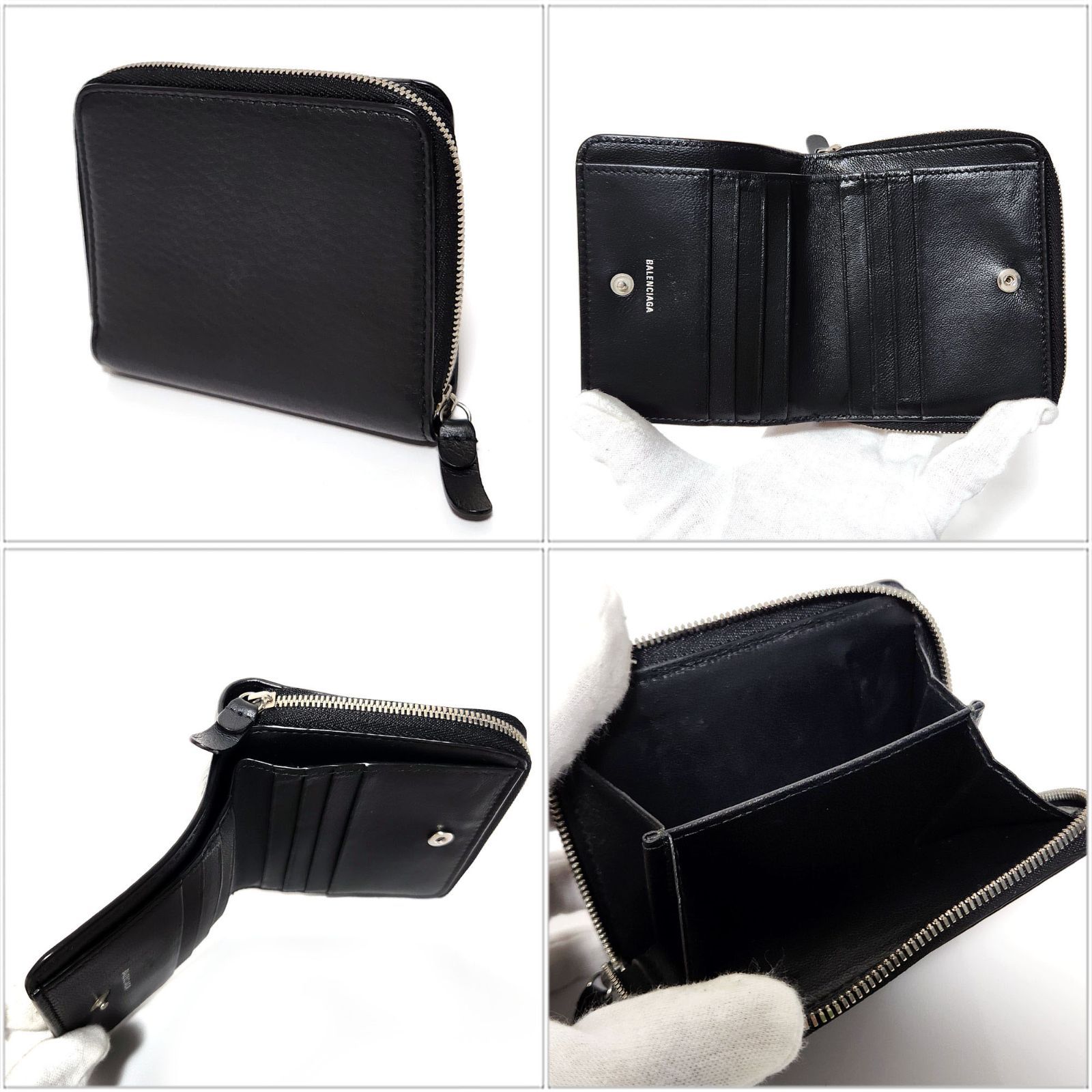 BALENCIAGA バレンシアガ / エブリデイコンパクトウォレット ブラック