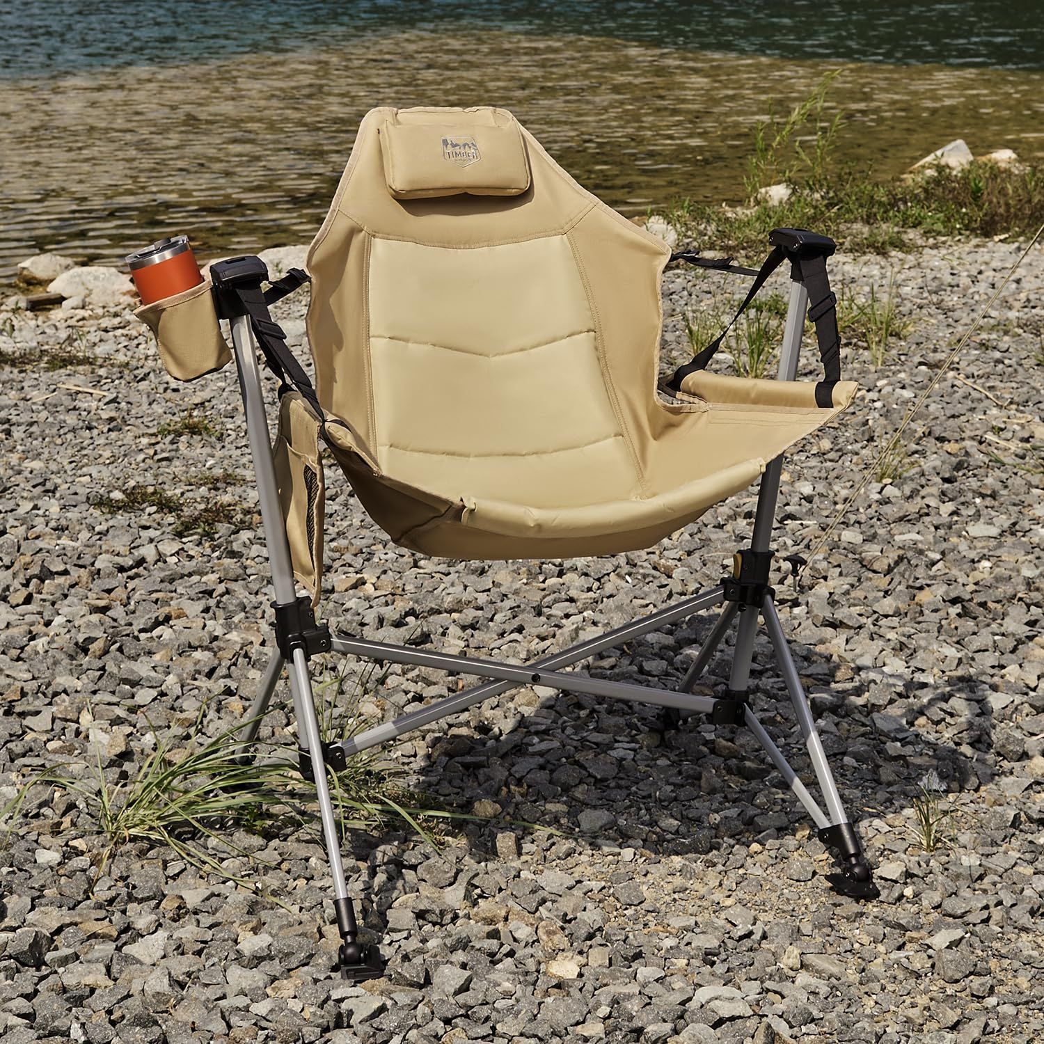 新品未使用品 TIMBER RIDGE アウトドアチェア 自立式 180kg 特価セール】TIMBER RIDGE ハンモックチェア アウトドア チェア