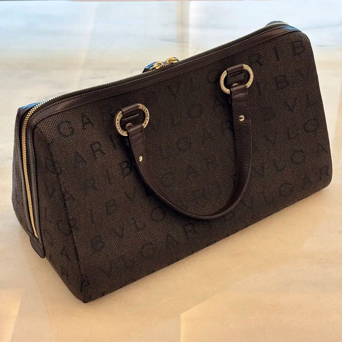 【美品】BVLGARI ブルガリ キャンバス ボストンバッグ BVLGARI(ブルガリ) キャンバス ボストン バッグ - メルカリ