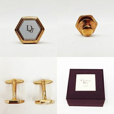 〇〇Christian Dior クリスチャンディオール カフス・ネクタイピン 3点