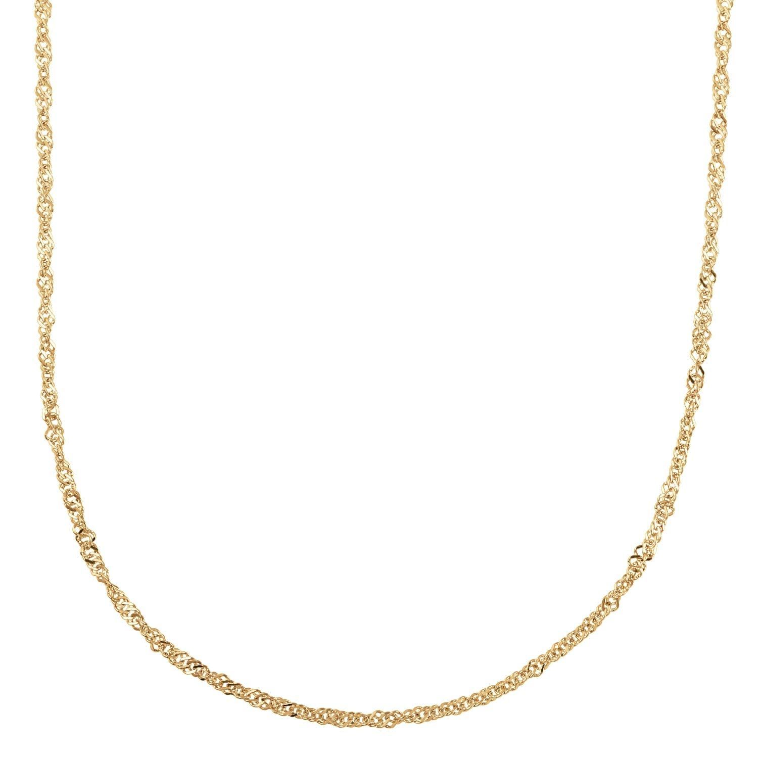 商品 スクリューチェーン K18 50cm 18金ネックレス 幅1.5mm フェアリーカレット