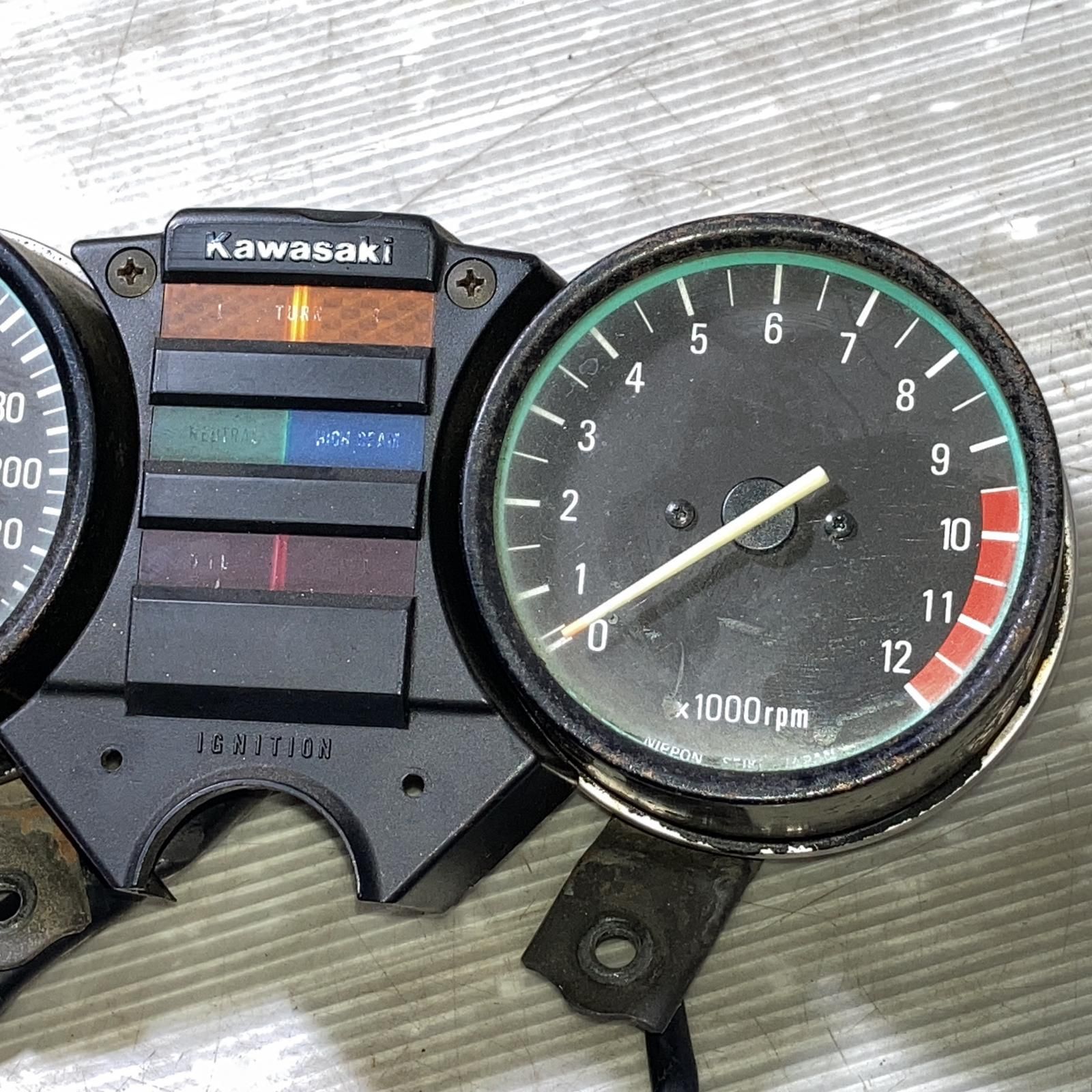 KAWASAKI Z750 FX 3型 KZ750E スピードメーター タコメーター 当時物