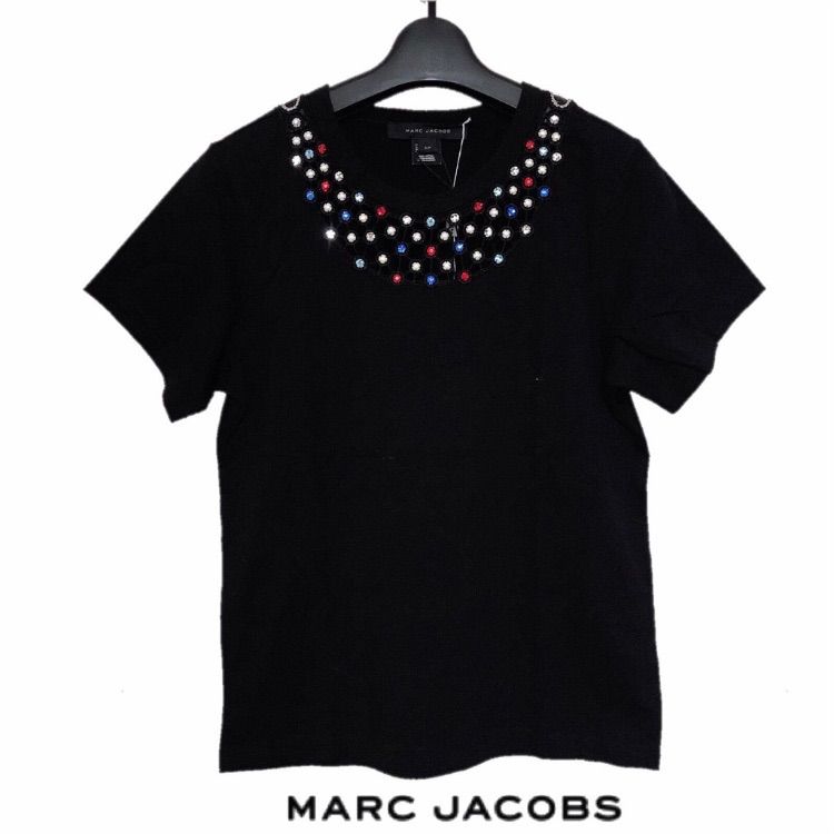 新品】確実正規品 MARC JACOBS マークジェイコブス クリスタル Ｔ