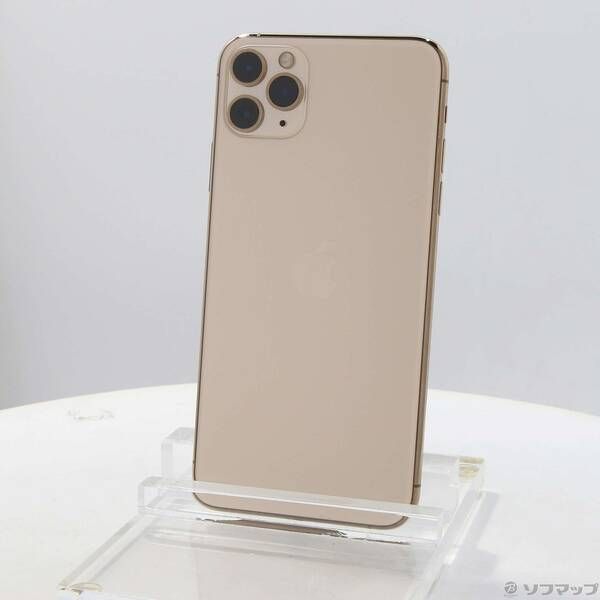 中古品〕 iPhone11 Pro Max 64GB ゴールド MWHG2J／A SIMフリー