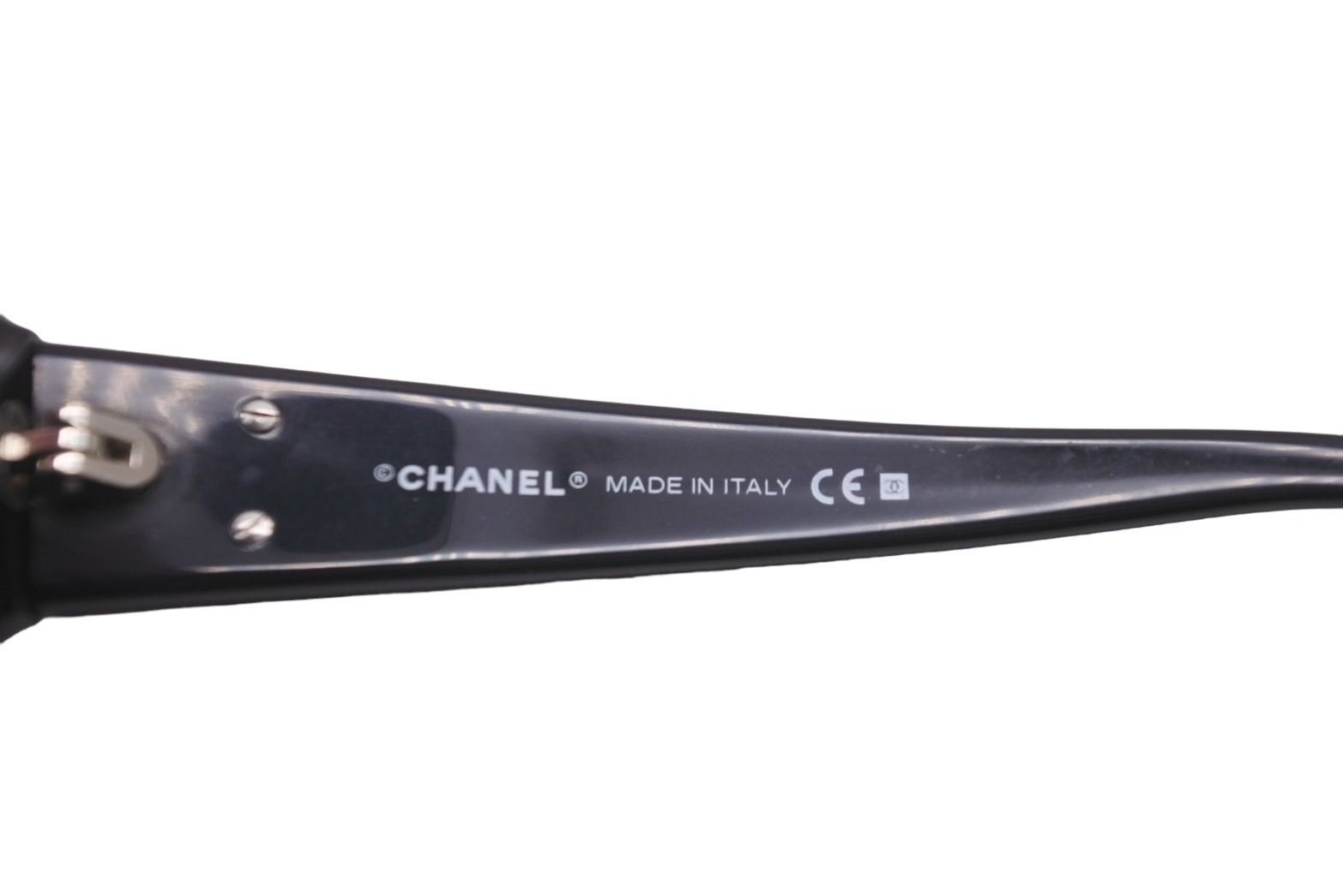 約5cmx65cmテンプルCHANEL シャネル ココマーク サングラス ブラック