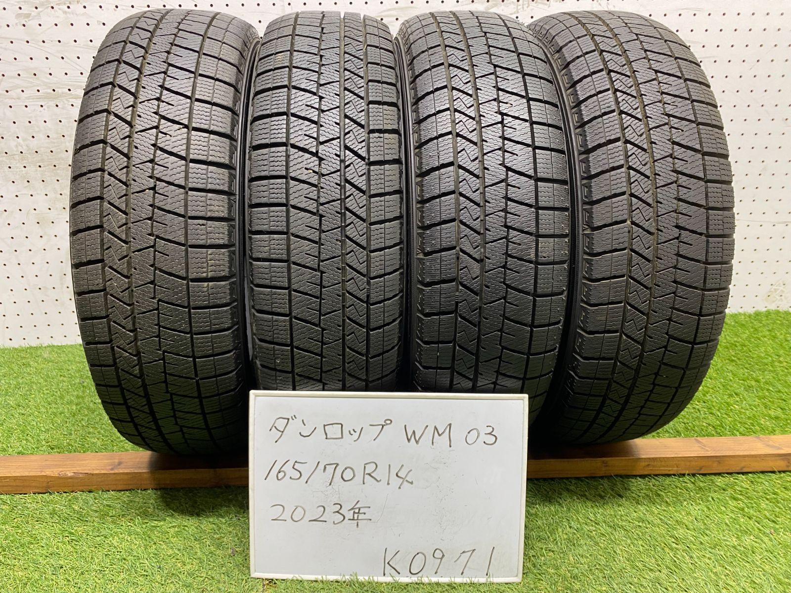 1 K0971 札幌発 製 DUNLOP WINTERMAXX WM03 165 70R14 マーチ等に