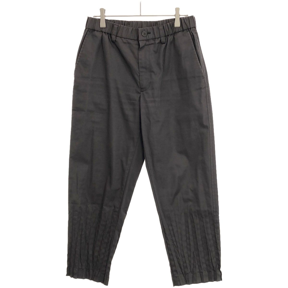ISSEY MIYAKE MEN イッセイミヤケ メン 19SS 裾プリーツテーパードスラックスパンツ グレー 1 ME93FF943 ISSEY MIYAKE MEN イッセイミヤケ メン 19SS 裾プリーツテーパード