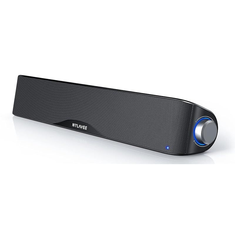 新着商品】Nylavee PCスピーカー サウンドバー Bluetooth & AUX接続 六