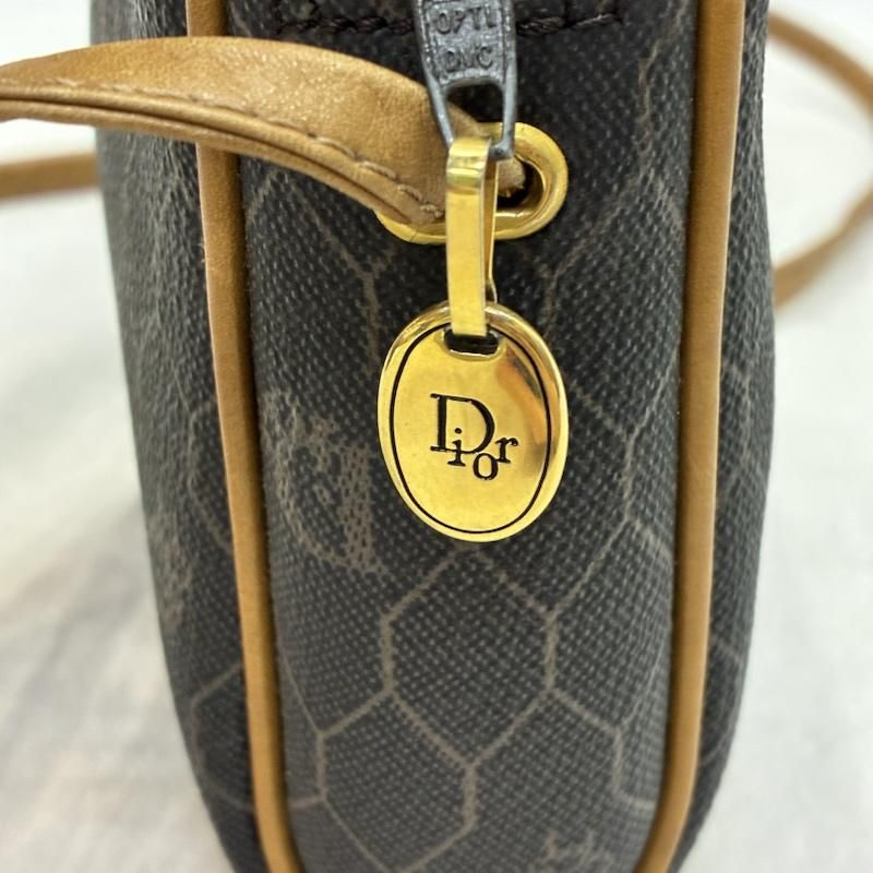 ディオール ハニカム ショルダーバッグ 日本直送 名牌中古包 】Christian Dior クリスチャン ディオール