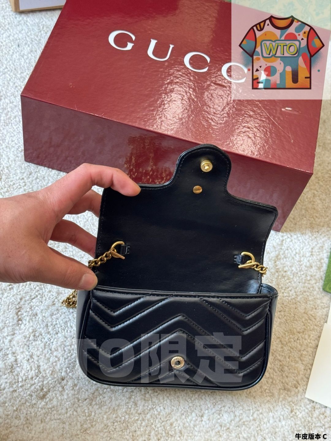 今日WTO】Gucci GG Marmont Heart Embroidery Bag・グッチ GG