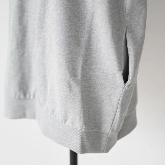 euphoric' (ユーフォリック) | V-neck Vest (moku gray) | トップス 杢グレー オーバーサイズ スウェットベスト euphoric' (ユーフォリック) | V-neck Vest (moku gray
