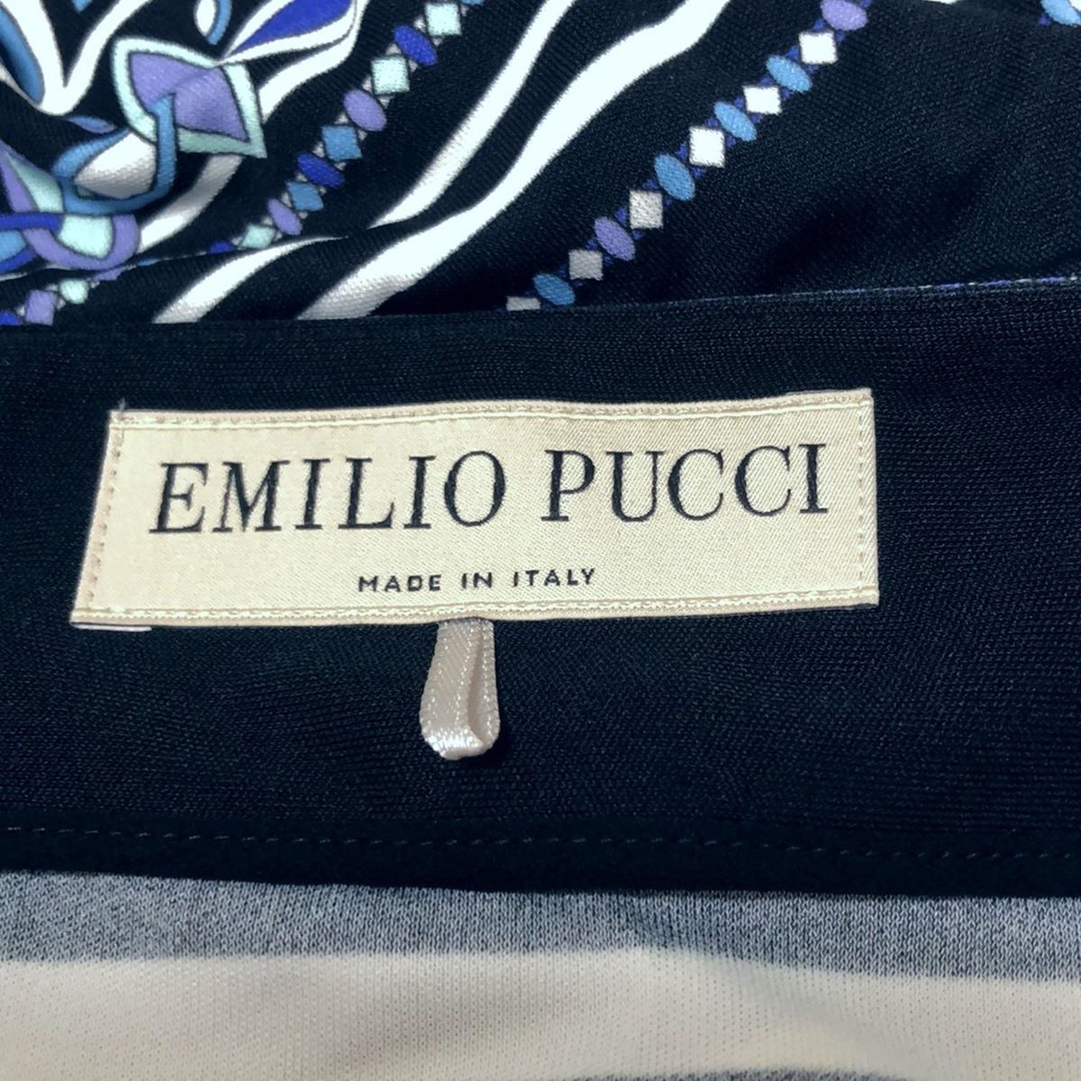 EMILIO PUCCI 半袖Tシャツ S ホワイト Pucci Bow-detail cotton T-shirt Emilio Pucci