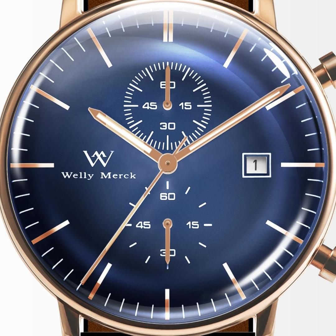 WM Welly Merck メンズ腕時計 スイスブランド 40MM 並行輸入品 WM Welly Merck メンズ腕時計 スイスブランド 40MM 並行輸入品