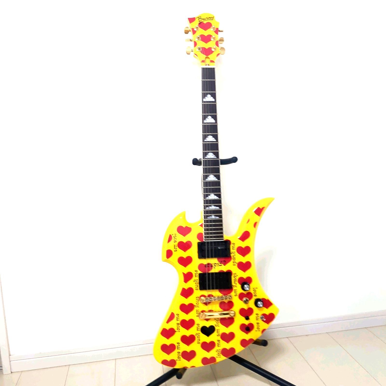 フェルナンデス MG-145S イエローハート ヒデ ハードケースストラップ付 Burny MG イエローハート 新品ハードケース付 フェルナンデス MG