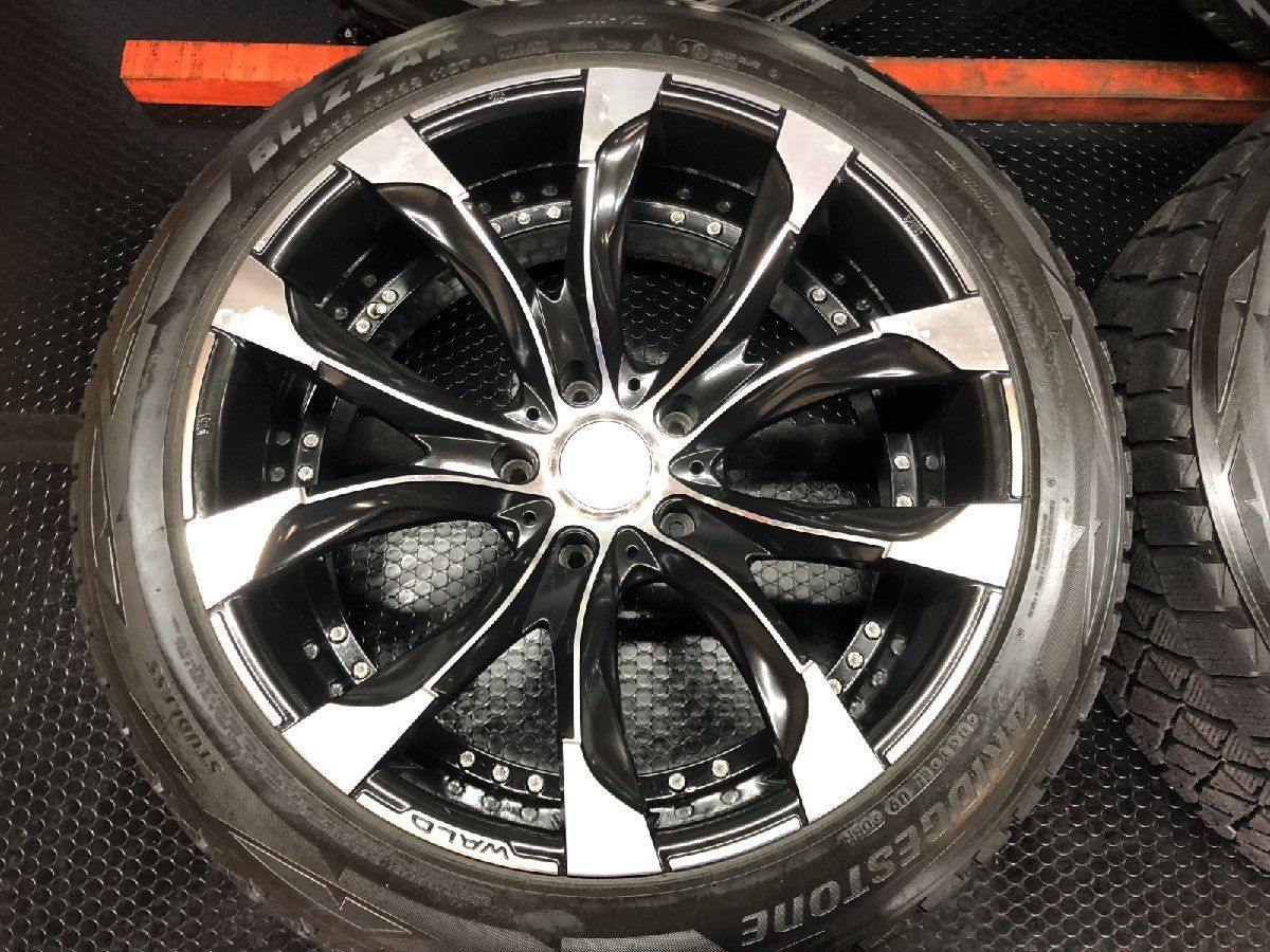 BS DM-V2 P285|45R22 スタッドレス WALD ジャレット J11-C 22インチ10.5J5HPCD150-5 オーバーフェンダーサイズ ランクル200 LX等 STF013MY